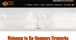 Desktop Screenshot of kaboomersfireworks.net