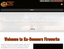 Tablet Screenshot of kaboomersfireworks.net